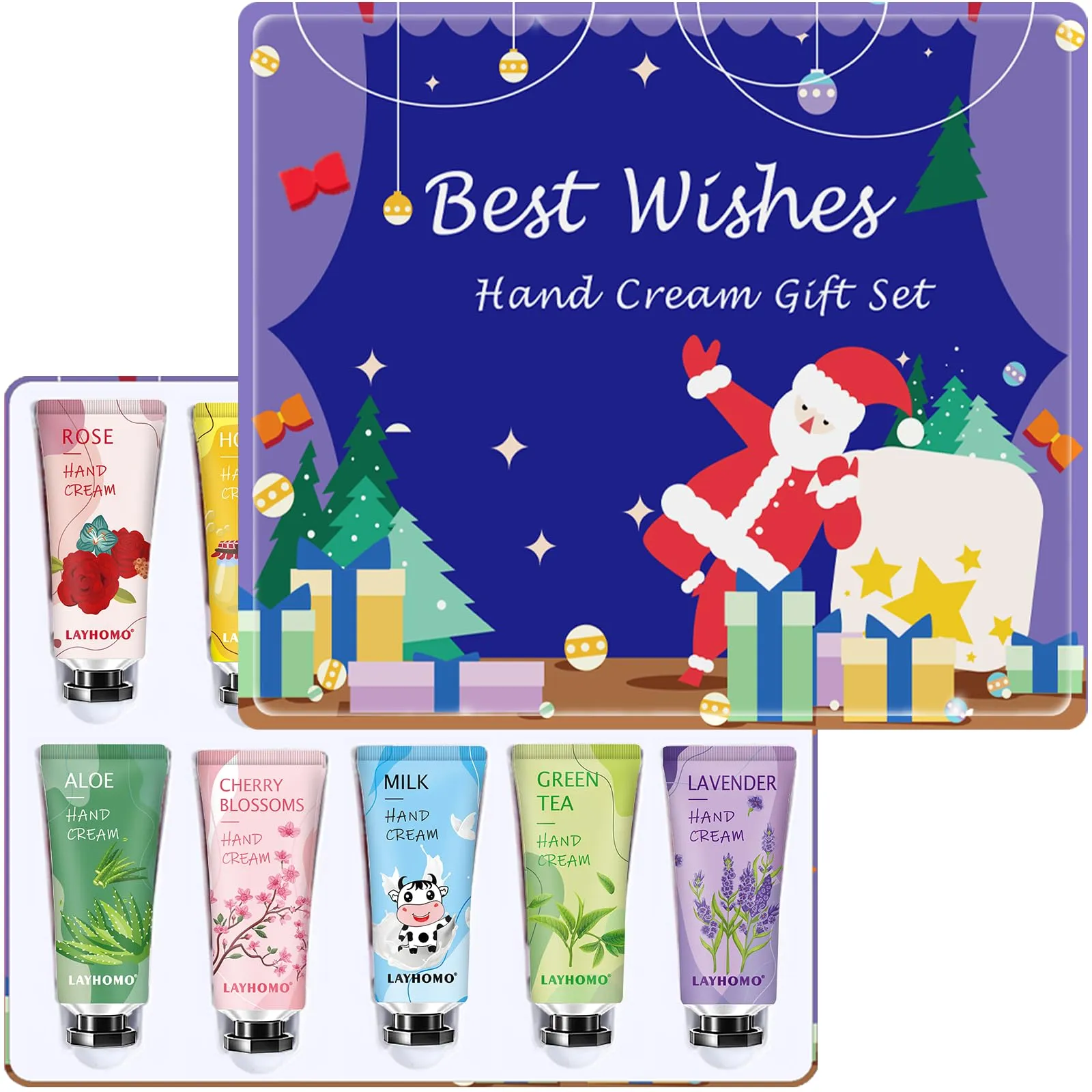 10 Pack Hand Cream Gift Set for Women,Nurse Gifts for Women,Teacher Appreciation Gifts,Hand Lotion for Dry Cracked Hands,With Vitamin E,Natural Plant Fragrance Hand Lotion Travel Size Mini Lotion Bulk