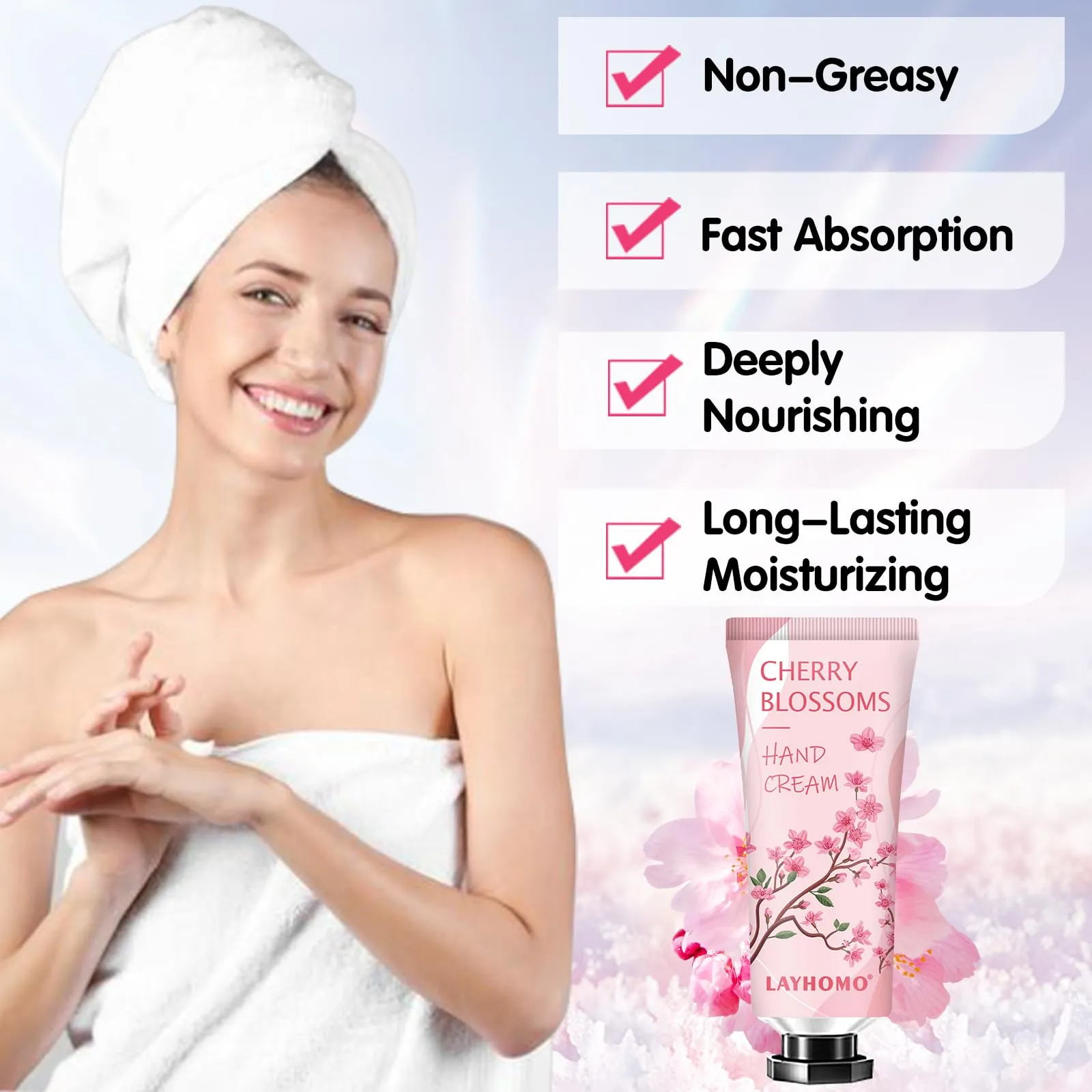 10 Pack Hand Cream Gift Set for Women,Nurse Gifts for Women,Teacher Appreciation Gifts,Hand Lotion for Dry Cracked Hands,With Vitamin E,Natural Plant Fragrance Hand Lotion Travel Size Mini Lotion Bulk