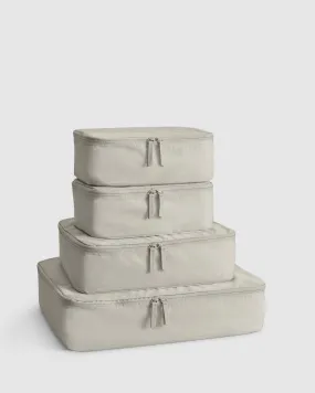 4 Pc Packing Cube Set - Oatmeal