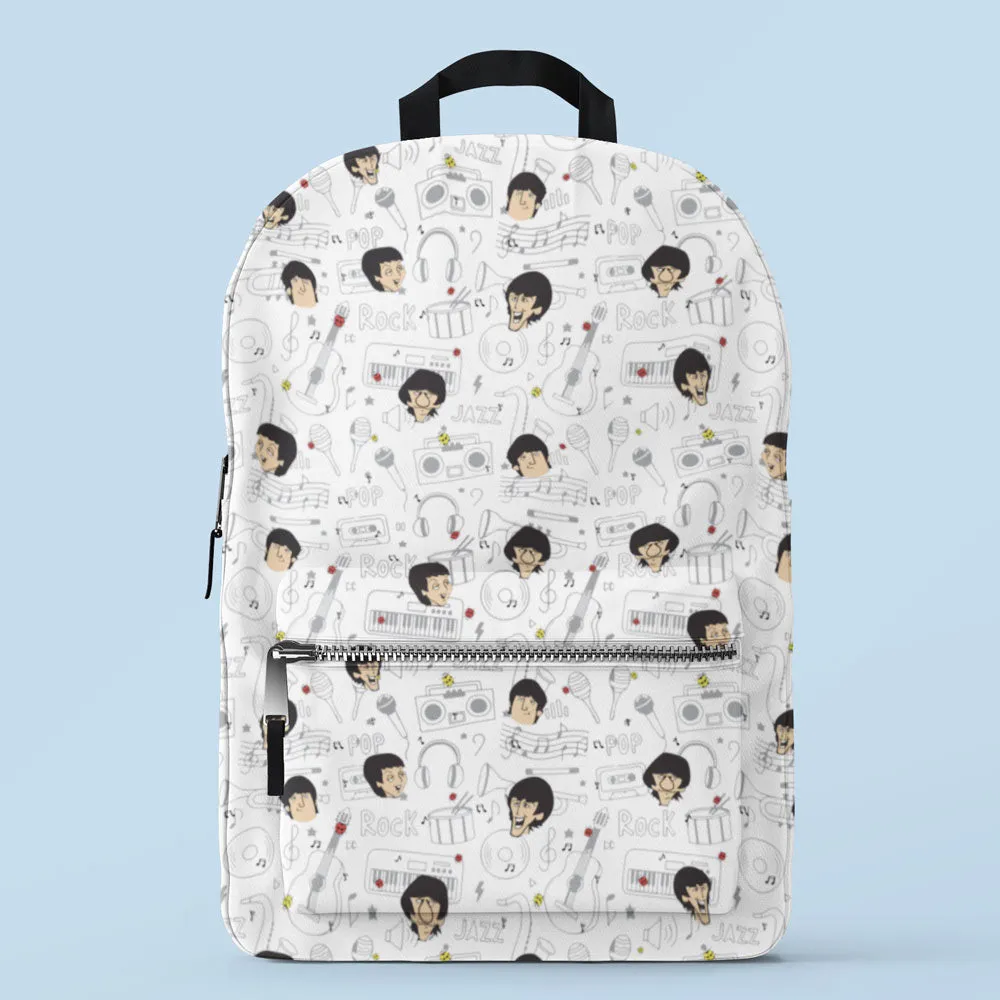 All-Over Print Backpack - The Fab Four Doodle
