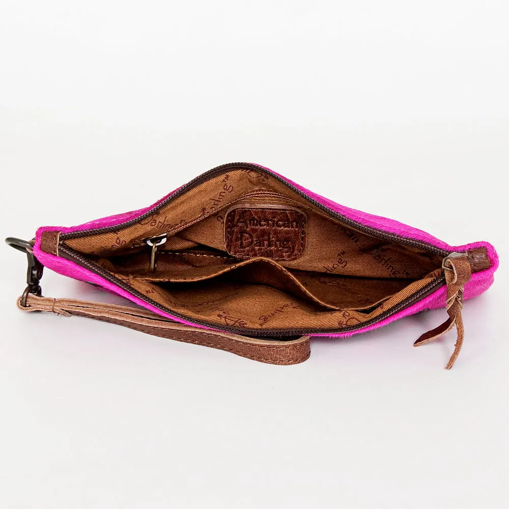 American Darling Wristlet Hair on Genuine Leather Western Women Bag | Handbag Purse | Women Wristlet | Wristlet Wristlet | Travel Wristlet | Leather Wristlet | Clutch Wristlet