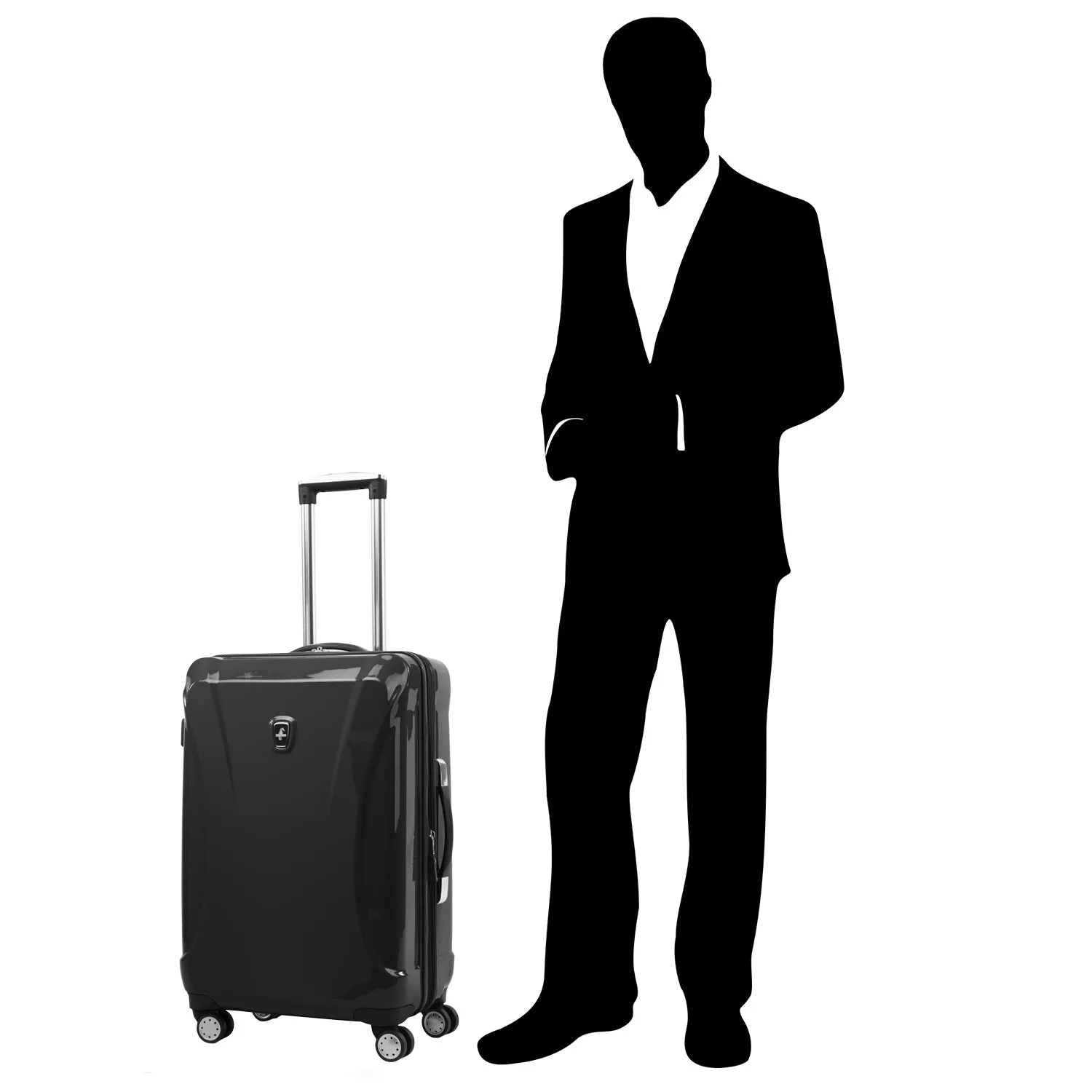 Atlantic® Ultra® Lite 4 | 24" Check-In Hardside Spinner Black