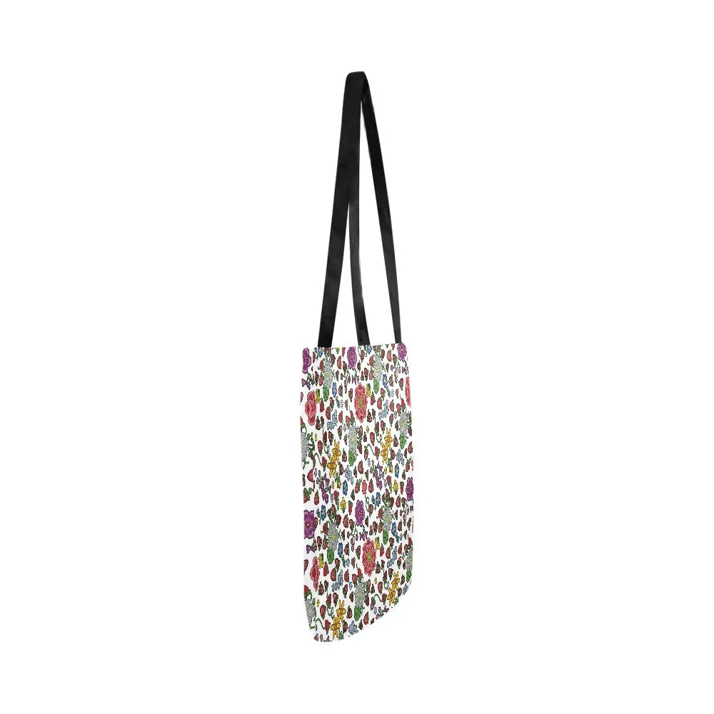 Berry Pop White Reusable Shopping Bag