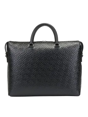 Burberry Logo Embossed Briefcase