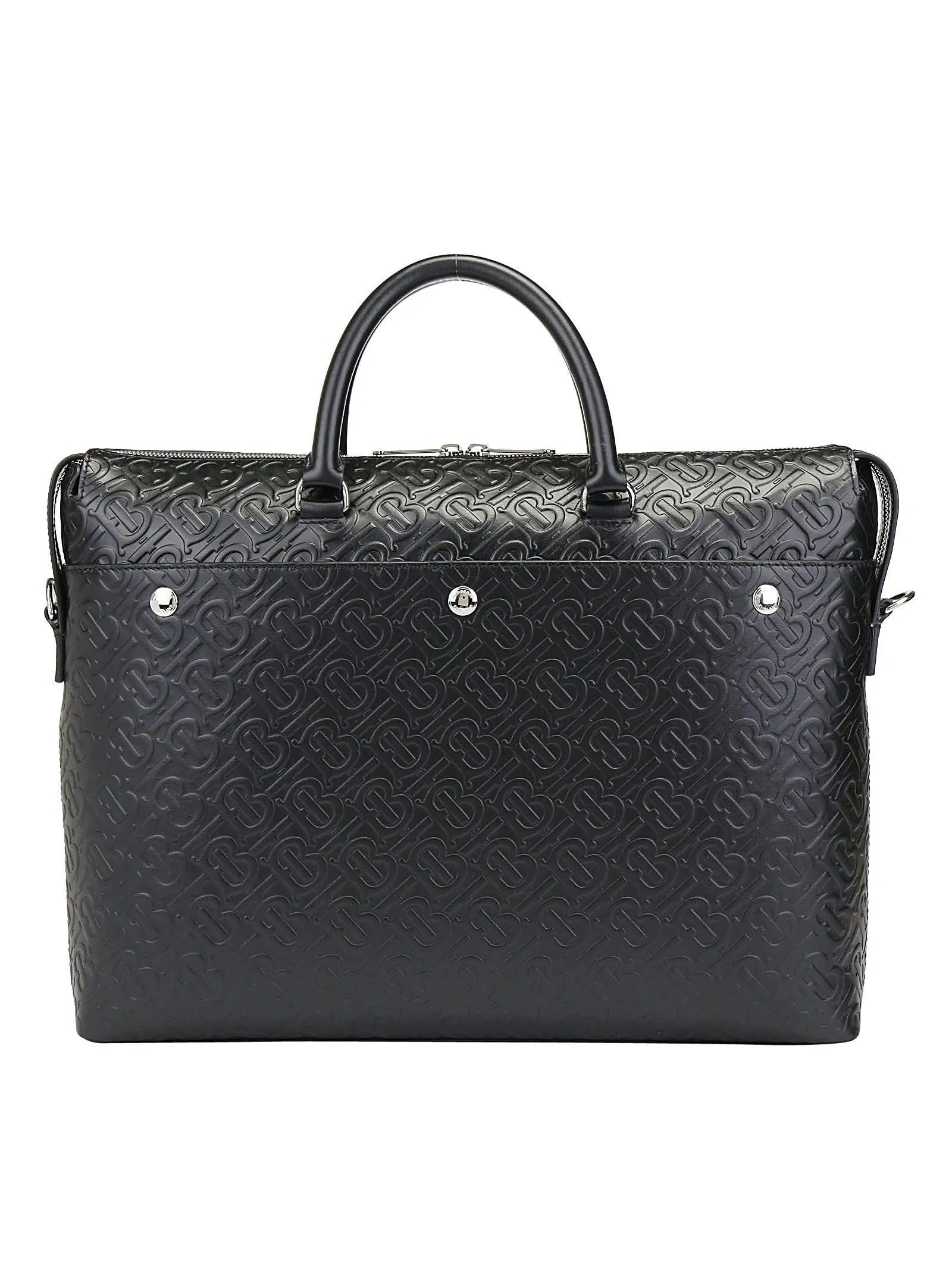 Burberry Logo Embossed Briefcase
