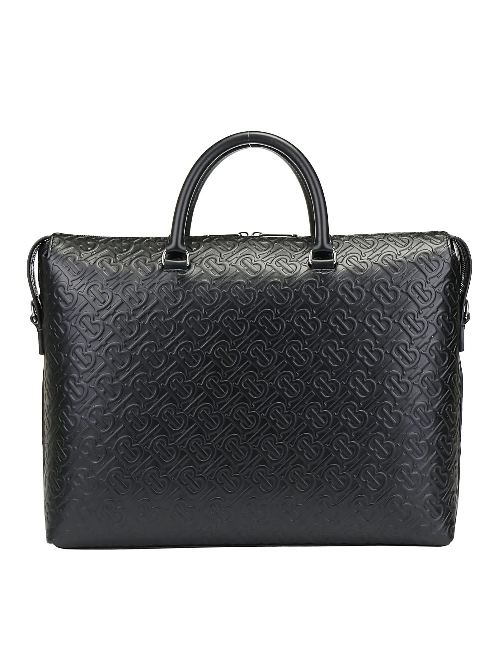 Burberry Logo Embossed Briefcase
