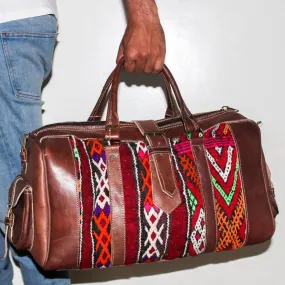 Carpet Travel Bag Made with Kilim