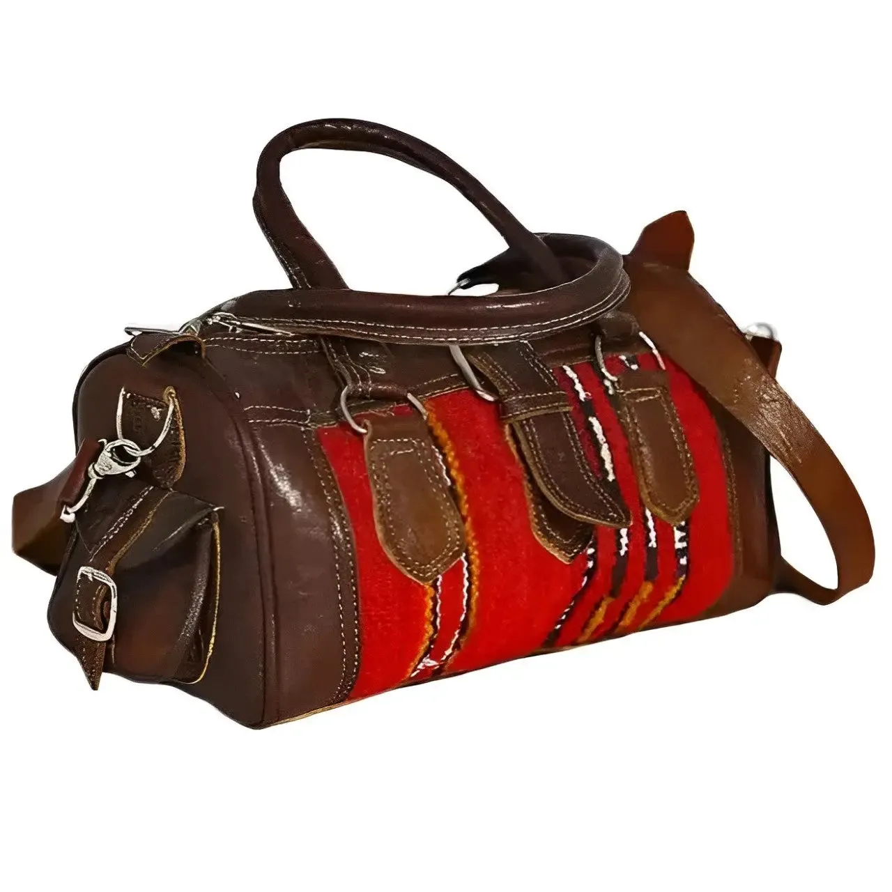 Carpet Travel Bag Made with Kilim