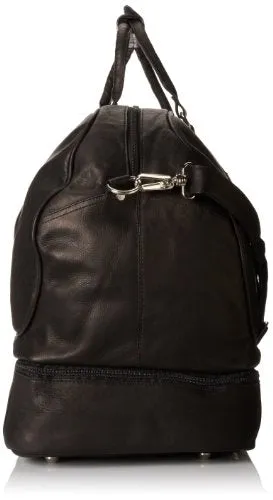 David King & Co. Duffel With Bottom Compartment, Black, One Size