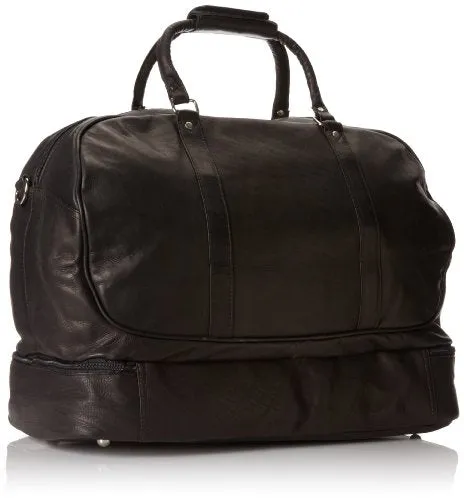 David King & Co. Duffel With Bottom Compartment, Black, One Size