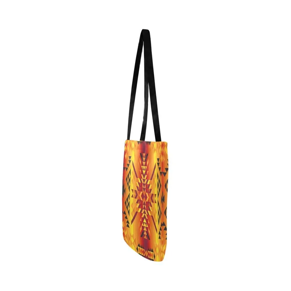 Desert Geo Yellow Red Reusable Shopping Bag