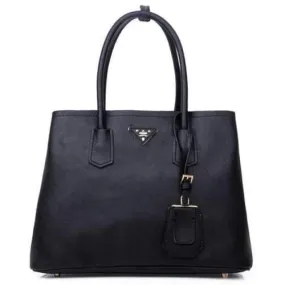 Gorgeous Solid Color and Pendant Design Women's Tote Bag - Black