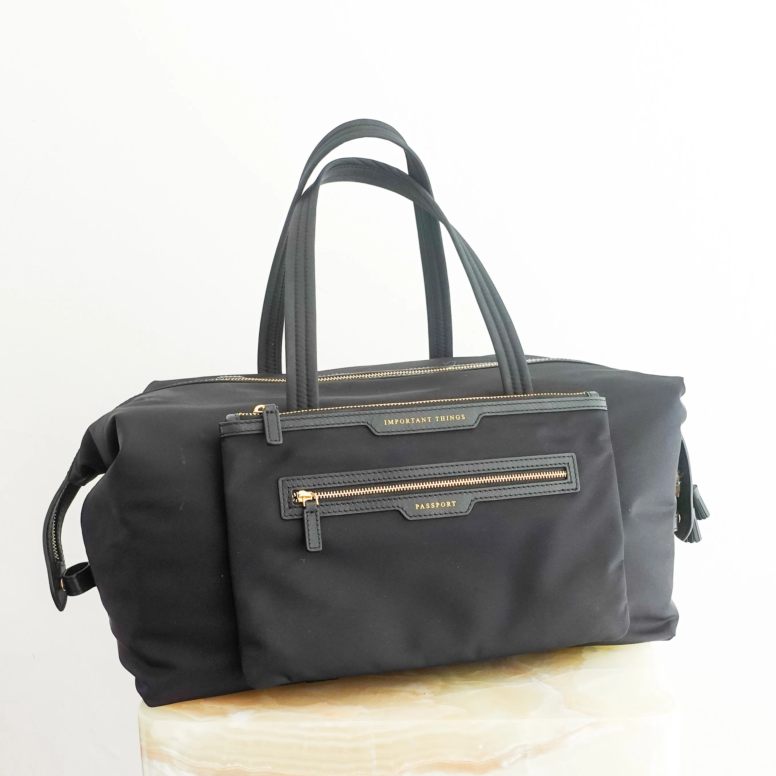 In flight travel bag in black RRP £695