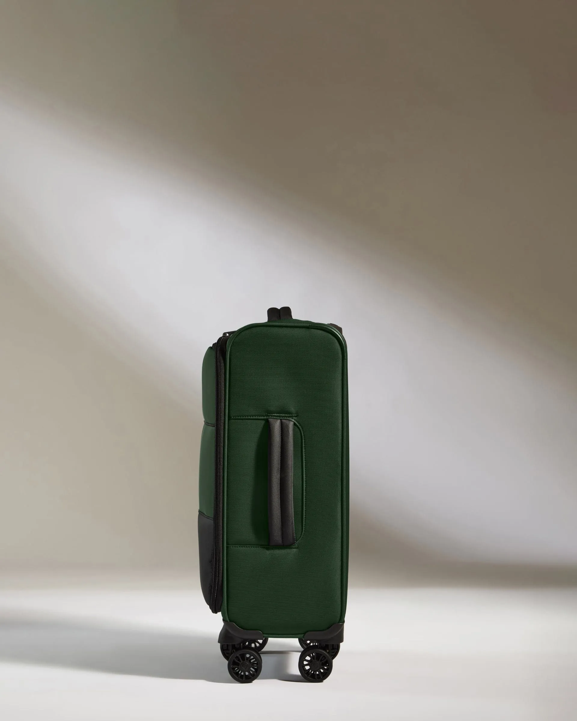 Lightest Cabin Suitcase in Antler Green - Soft Stripe