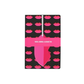 Lips Travel Journal & Luggage Tag Set