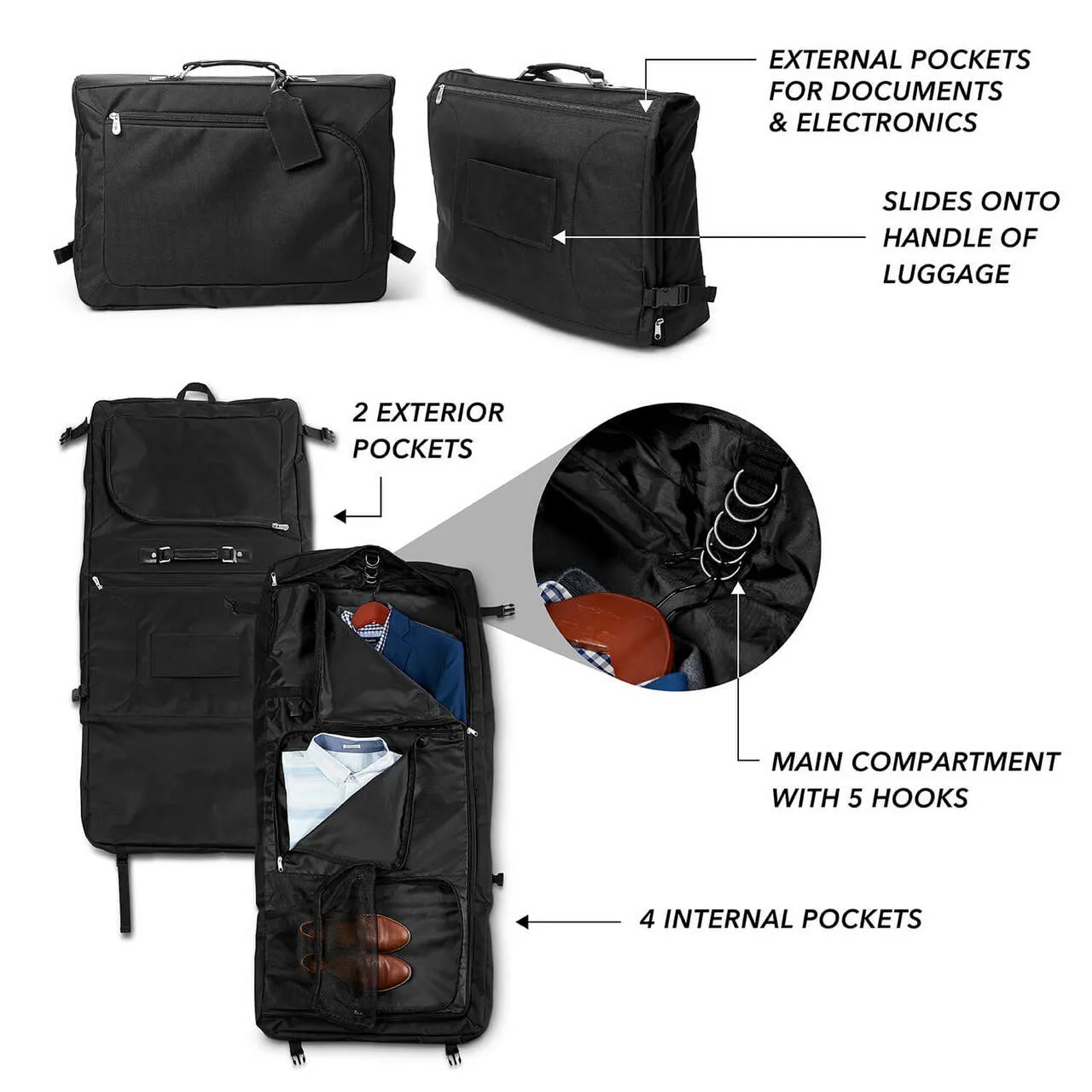 Los Angeles Rams 18" Carry On Garment Bag