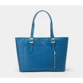 Miley - Blue Vegan Leather Laptop Bag
