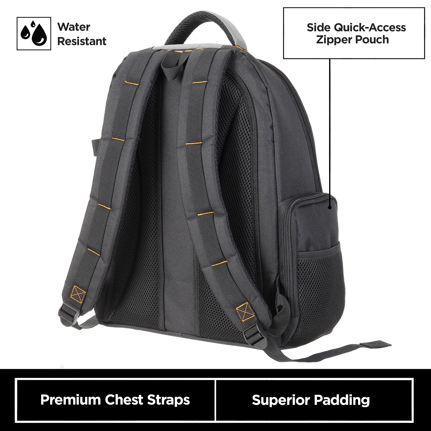 Multi-Function Heavy-Duty Tool Backpack (42 Pocket)