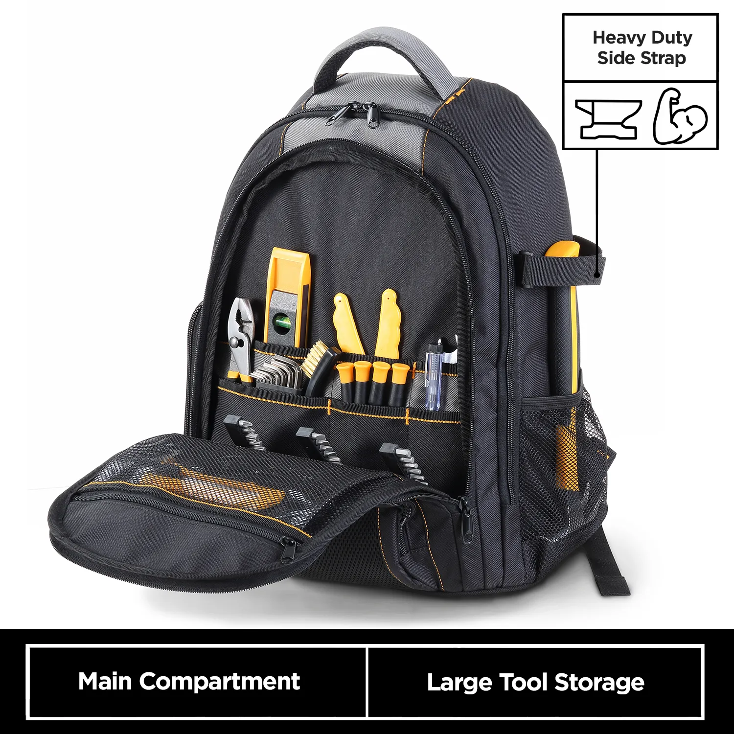 Multi-Function Heavy-Duty Tool Backpack (42 Pocket)