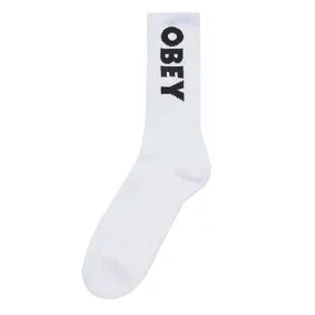 Obey Flash Socks - White