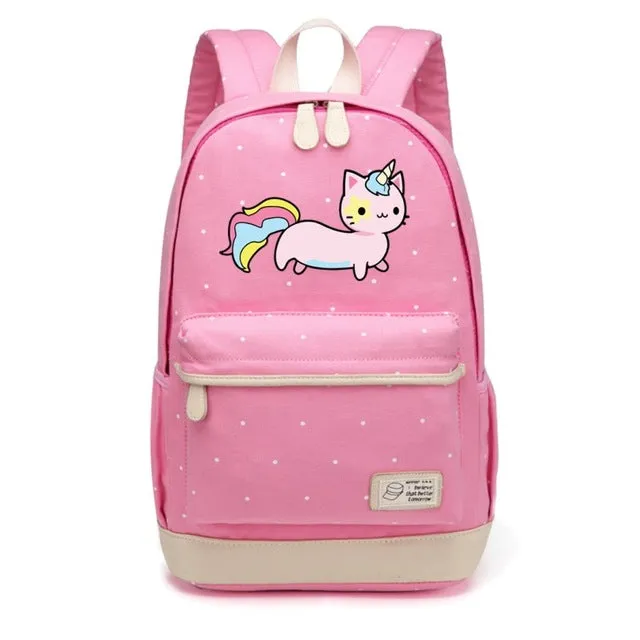 Pusheen Pets Canvas Rucksack Backpack