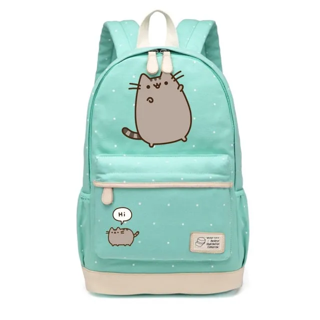 Pusheen Pets Canvas Rucksack Backpack