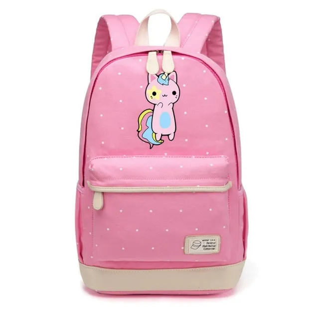 Pusheen Pets Canvas Rucksack Backpack