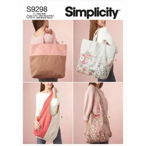 Simplicity Sewing Pattern S9298 Market Tote Bags
