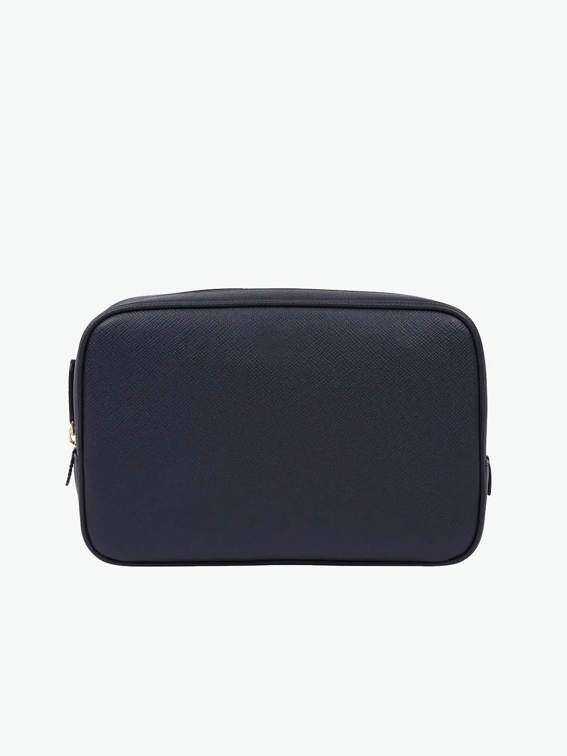 Smythson Leather Tech Accessories Pouch Navy