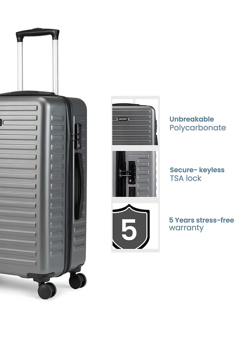 Stark Combo | Grey | Cabin Large Hard Luggage
