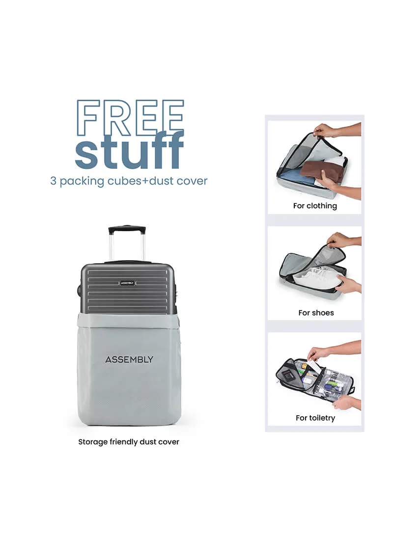 Stark Combo | Grey | Cabin Large Hard Luggage