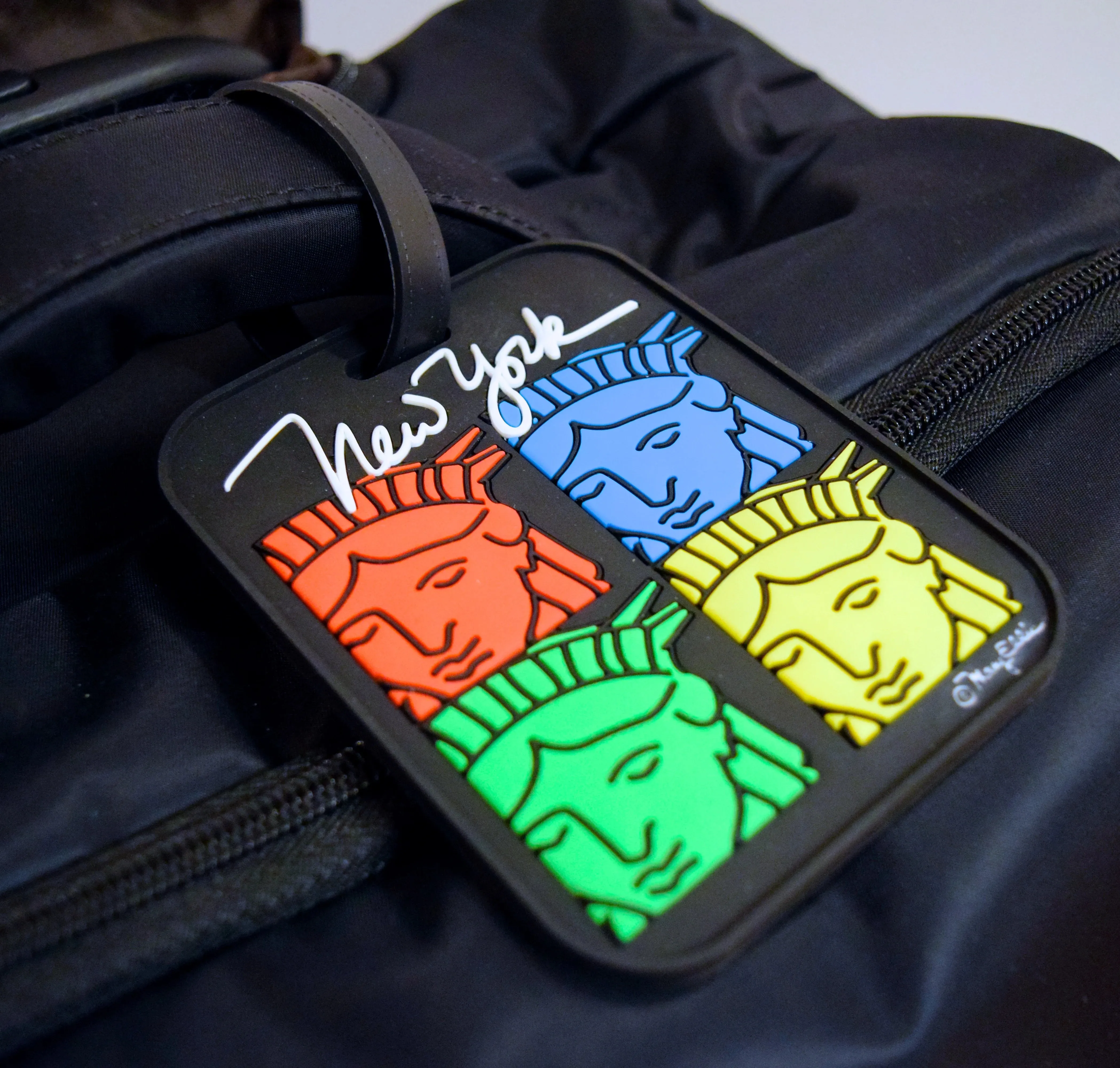 Statue of Liberty 4 Faces 3D Luggage Tag