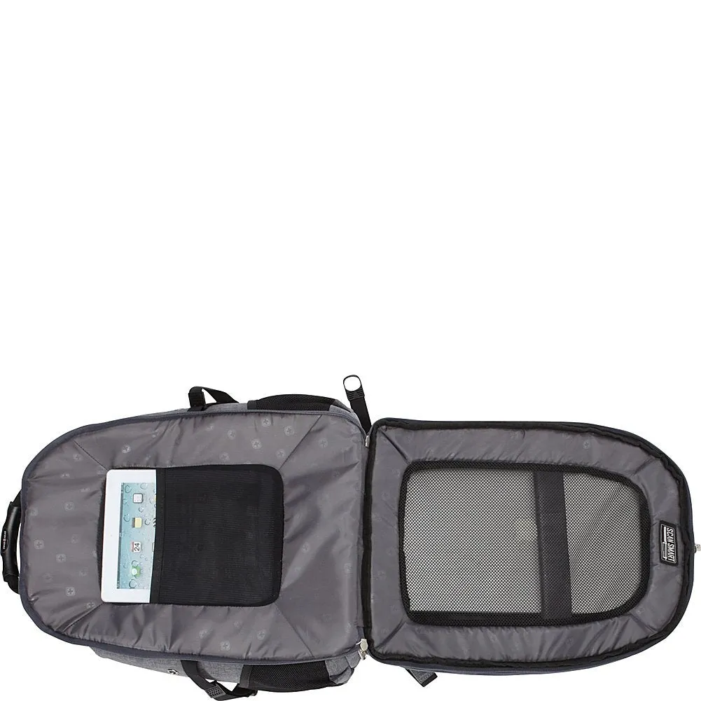 SwissGear Travel Gear Lightweight Bungee Backpack (Black Navy)