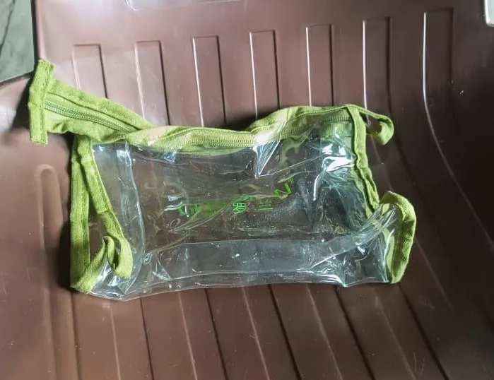 Transparent Zipper Closing Pouch 1 Pc