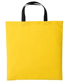 Varsity cotton shopper short handle | Sunflower/Black
