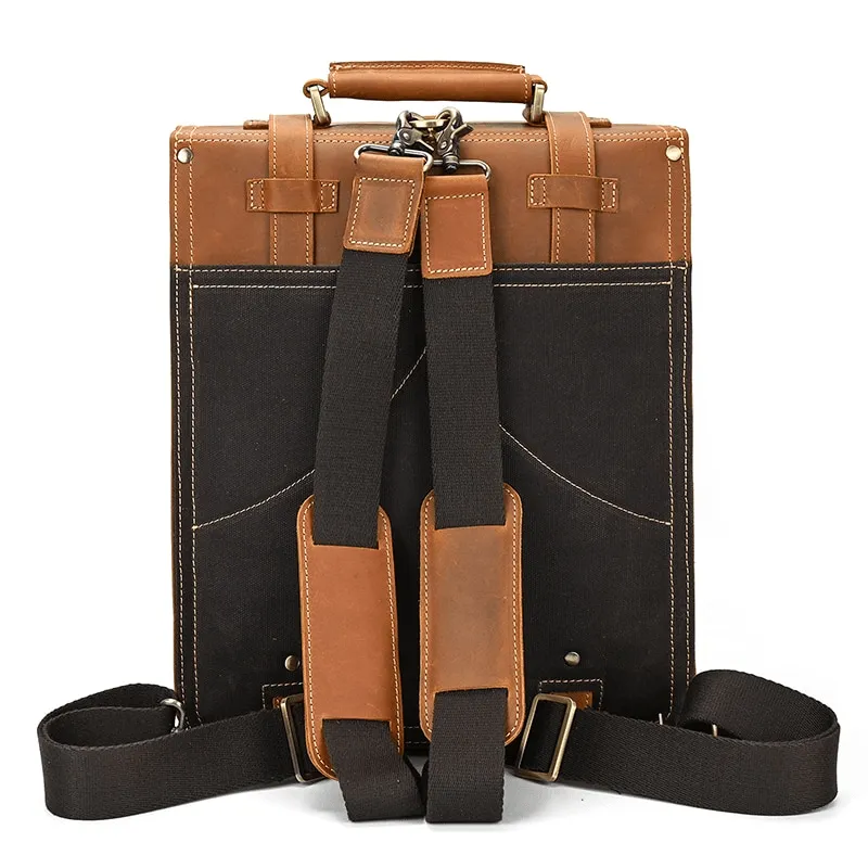 Vintage Designer 100% Genuine Leather Backpack Travel