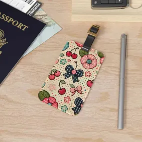 Vintage Floral Luggage Tag for Bold Travelers