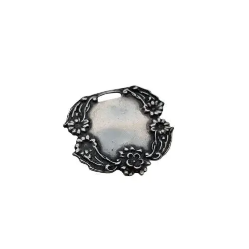 Vintage t foree sterling silver, luggage tag for travel engraving.