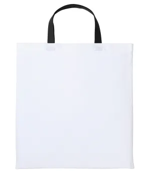 White/Black - Varsity cotton shopper short handle