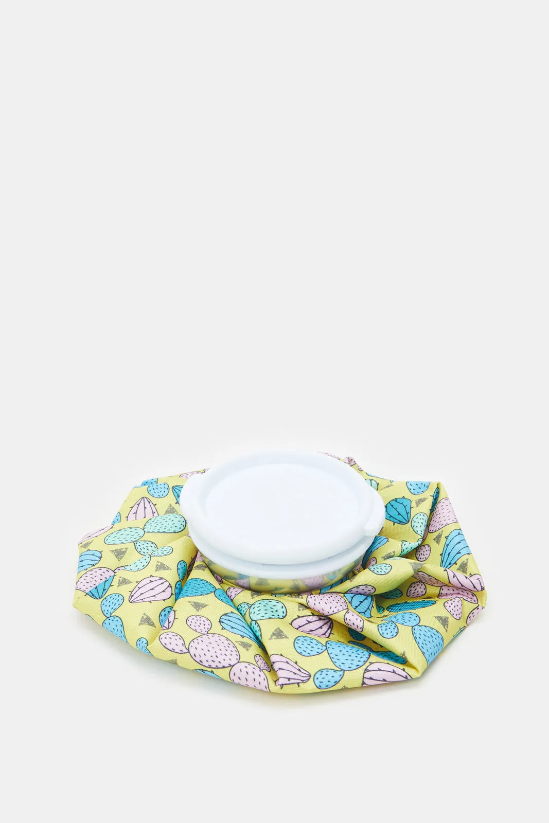 Yellow Printed Ice Bag